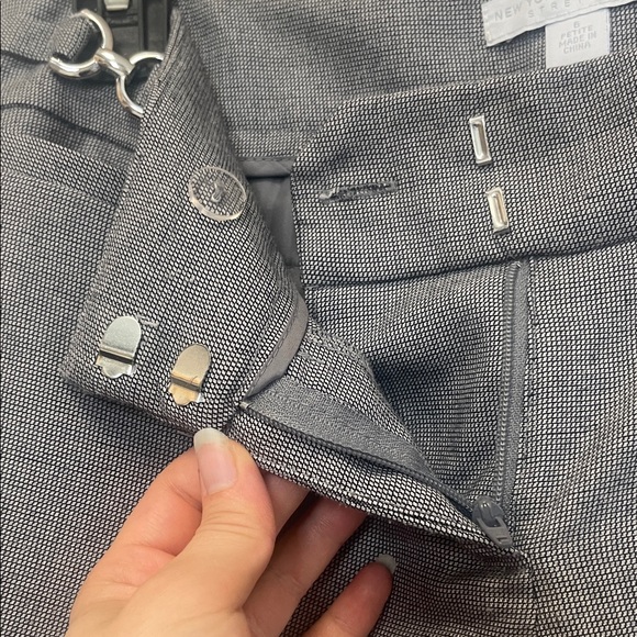 New York & Company Gray stretch Dress Pants with Silver Accents - Picture 6 of 12